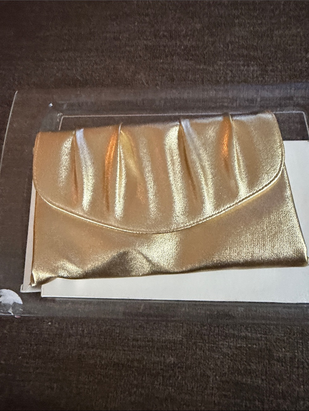 vintage 1978 Avon Polished Gold Evening Bag